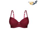 ست شورت و سوتین زرشکی پانیذ 12015 کد:s169-2