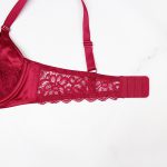 باند سوتین ست گیپور لاکچری زرشکی برند Cenceka flower کد:s415-3