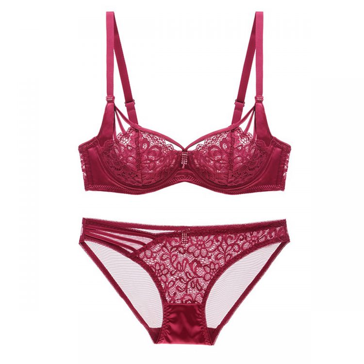 ست گیپور لاکچری زرشکی برند Cenceka flower کد:s415-3