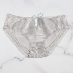 پارچه شورت ست لباس زیر طوسی شطرنجی دخترانه کد:s418-3