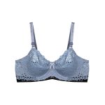 سوتین ست گیپور طوسی فانتزی طرح La senza کد:s422-2
