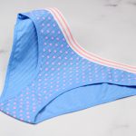 پارچه شورت نخی آبی کبریتی طرح قلبی کد:shw229-8