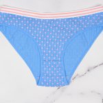 دوخت شورت نخی آبی کبریتی طرح قلبی کد:shw229-8