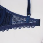 قزن ست لباس زیر MISA توری سرمه ای مدل 6030 کد:s440-1
