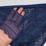 پارچه شورت ست لباس زیر MISA توری سرمه ای مدل 6030 کد:s440-1