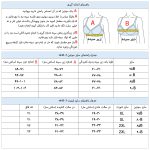 راهنمای سایز ست لباس زیر زنانه توری مشکی کد:s445-3